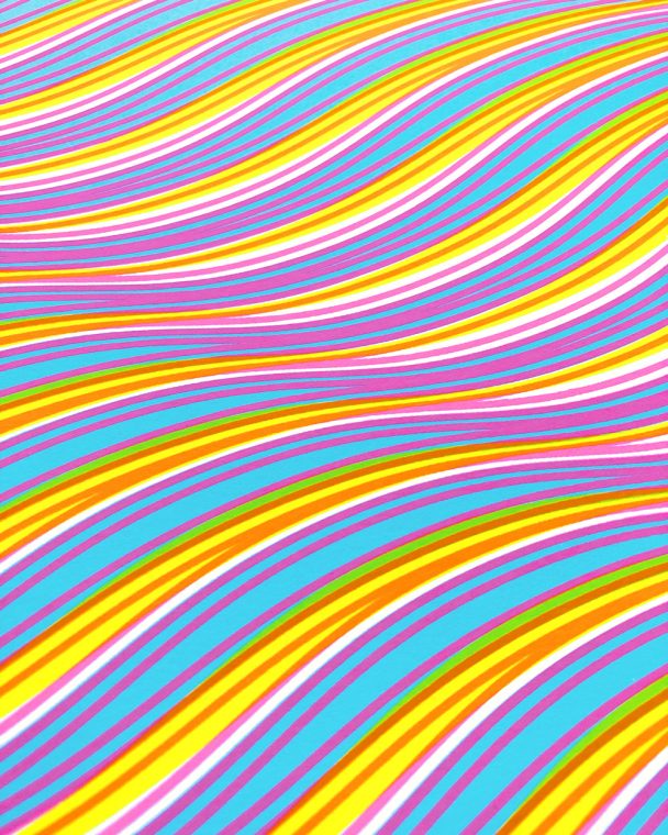Geometric Screen Print Op Art Bridget Riley